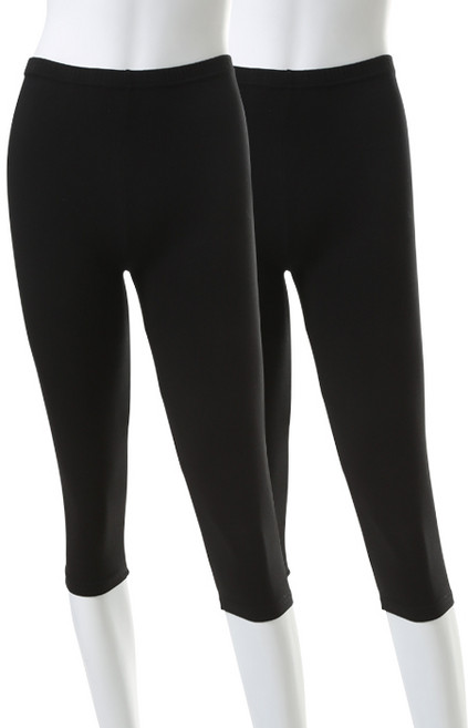 캐리루시 스판 7부 면 슬림속바지 레깅스 2p