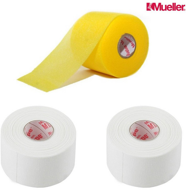 뮬러 엠랩1롤+엠테이프2롤 스포츠 테이핑 테이프 언더랩 C테이프, 1세트