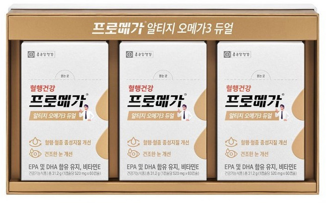 코스트코 종근당건강 프로메가 r-TG 오메가3 선물세트 (쇼핑백포함), 180회분, 5세트