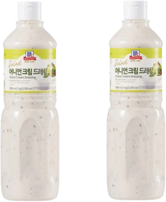 코스트코 맥코믹 어니언 크림 드레싱 1kg * 2 /마요네즈 소스 (아이스박스+아이스팩 포함), 2개