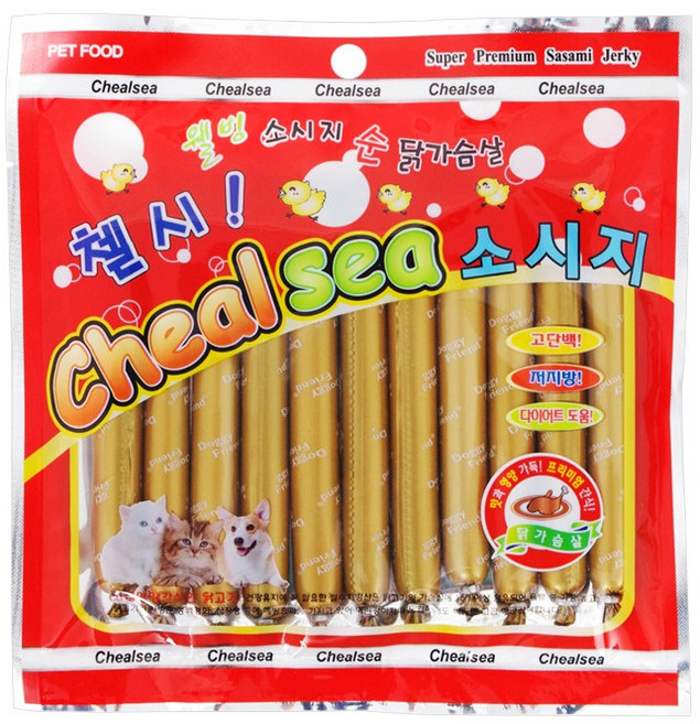 도기프렌드 첼시 닭가슴살 소세지 11P 5P / 강아지 간식 / 애견간식, 소시지 11p, 1개, 165g