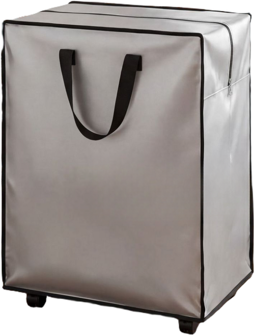 바퀴달린 수납 여행 가방 장바구니 캐리어 쇼핑카트 특대형 90L, 그레이, 1개