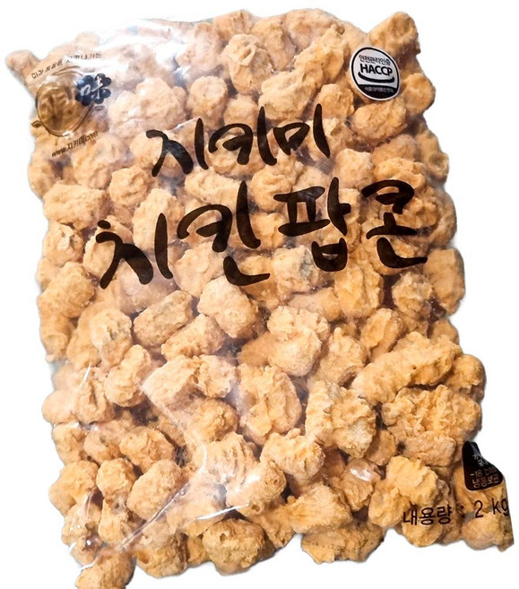 지키미에프에스 치킨 팝콘 2kg 6개 냉동 업소용