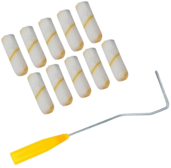 온새솔 페인팅 롤러 핸들+리필10개, 1개