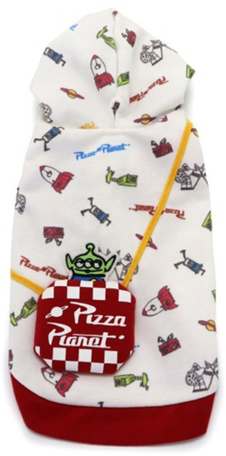 펫파라다이스 귀여운 토이스토리 피자 플래닛 후드티, 1개