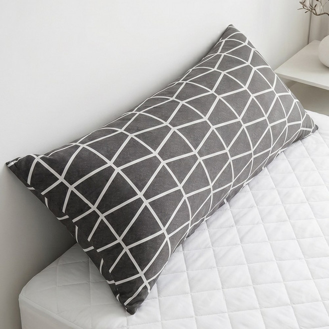 네모라인 국내생산 스마일 등쿠션 (커버+솜 포함) 침대 헤드 등받이 쿠션, 모던그레이