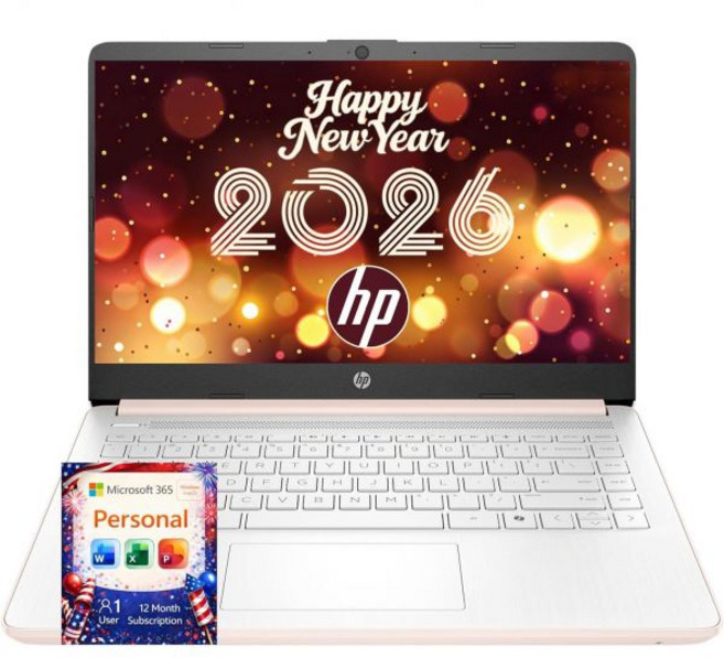 HP 최신 울트라북 노트북 with Copilot AI - 1.2TB 저장장치 4GB 램 인텔 코어 | 마이크로소프트 오피스 365 포함 192GB SSD 1TB 클라우드 저장