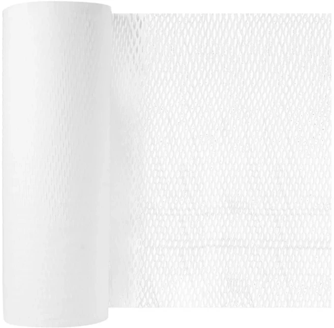 10M 벌집 쿠션 선물 용품 포장 종이 버블 이동, W30cm X L5m, White