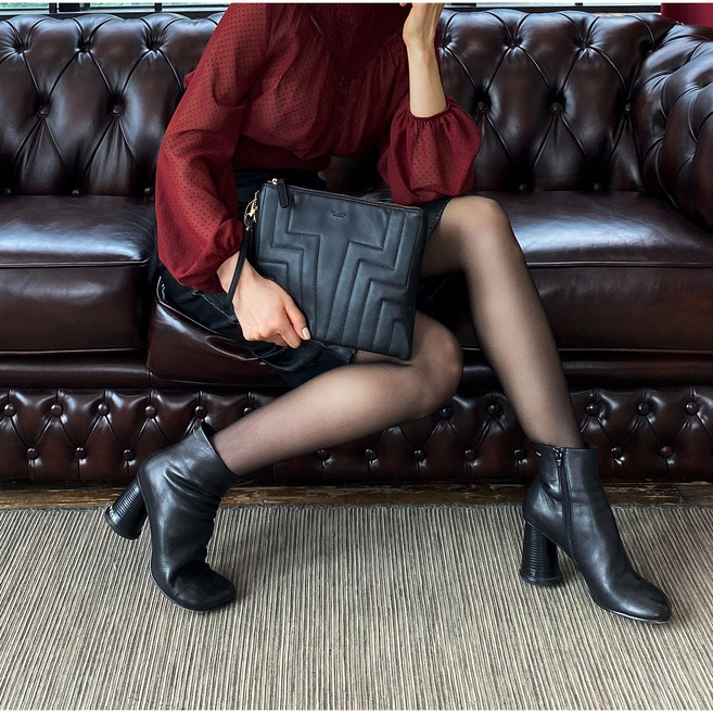 TERACOTA 천연 양가죽 클러치백 여성 남성 고급 가죽 퀼팅백 테라코타