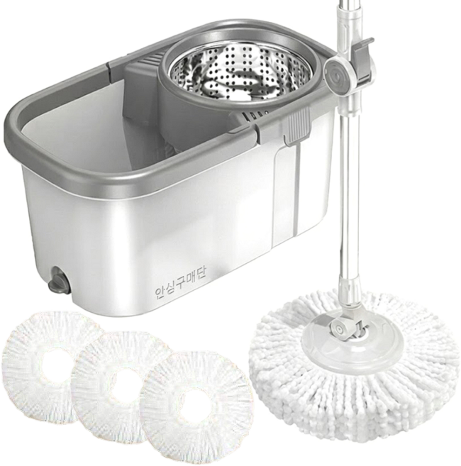 안심구매단 스핀 물걸레 청소기 회전 탈수 세척, 1세트