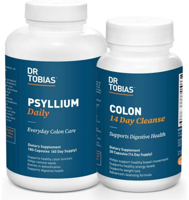 콩팥 신장 영양제 콜론 14일 클렌징 프실리움 데일리와 함께 닥터 토비아스 번들, 1