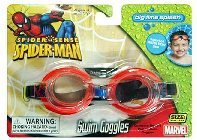 아동 물놀이 수경 수영장 해수욕장 물놀이용품 안경 초등 유아 어린이집 캐릭터, 스파이더맨 물안경, 1개