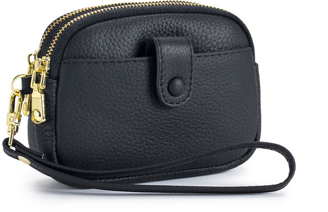 유이미 다용도가죽 동전파우치 가방고리지갑 손목스트랩