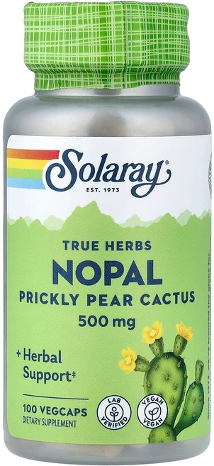 솔라레이 트루 허브 노팔(선인장 추출물) 500mg 100정 식물성 캡슐 SOR-12625, 1개 - 쿠팡