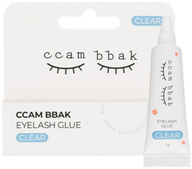 CCAM BBAK 假睫毛膠水, 1盒, 睫毛膠水7g CLEAR 透明