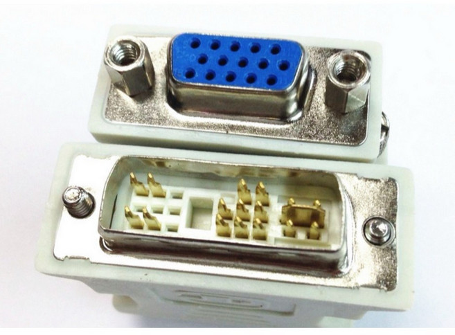 螢幕 D-SUB VGA 轉接頭, 1個, DVI -12+5PIN