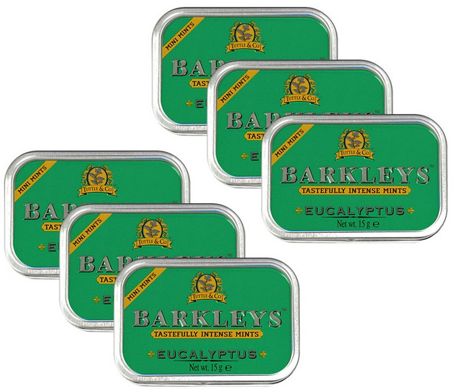 바클리즈 무설탕 미니 유칼립투스틴 15g * 6개