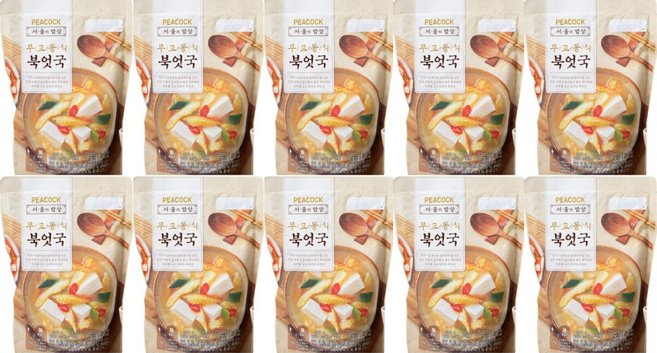 피코크 무교동식 북엇국 500g 10개