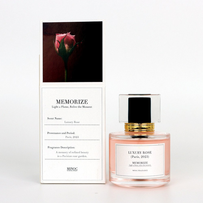 미녹 향수 메모라이즈 퍼퓸 럭셔리로즈 여성 명품 니치향수, 1개, 50ml