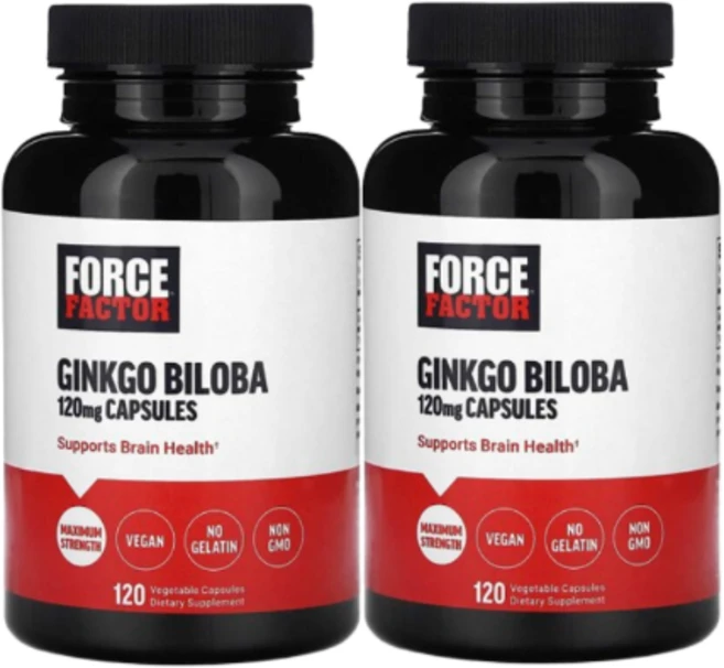 Force Factor 징코 빌로바 120mg 120정, 2개 - 쿠팡