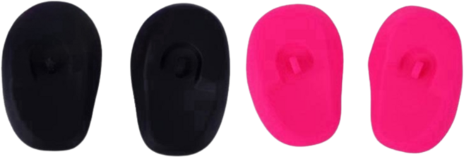 FDC 미용실 실리콘 귀마개 블랙 핑크 1세트