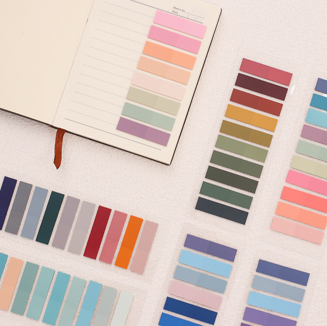 점착 메모지 인덱스 스티커 반투명 플래그 메모잇 60컬러 세트, 컬러인덱스 (60컬러)