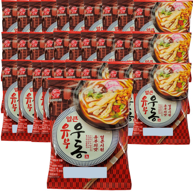 본고장 한일식품 본고장 얼큰 유부 우동, 234.2g, 30개