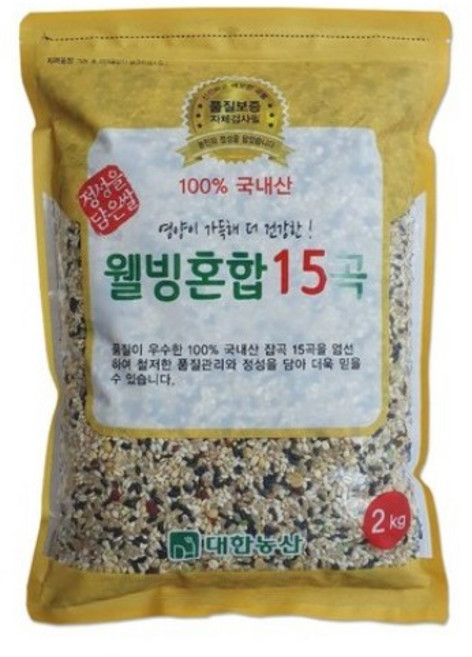 대한농산 웰빙 혼합 15곡, 2kg, 5개