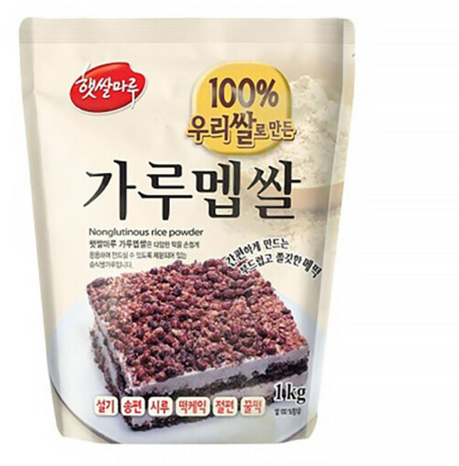 웰베이킹 (습식) 햇쌀마루 멥쌀가루 1kg (떡용), 1개