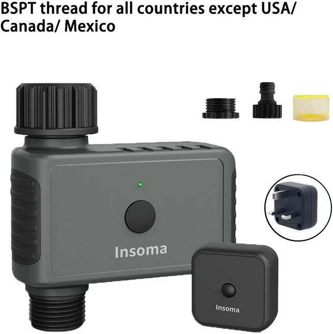Insoma Wifi 자동 뿌리기 타이머 원격 정원 워터 타이머 스마트 관개 급수 시스템 호스 제어 장치 지원 Ale, [01] BSPT-Hub-UK
