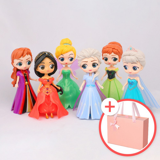 캐보트 왕눈이 공주 클립인형, 12cm, 클립인형 2+선물박스, 1세트