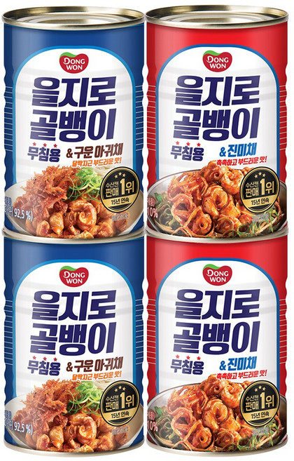 동원 을지로골뱅이 300g (진미채2P+구운아귀채2P), 1세트, 1.2kg
