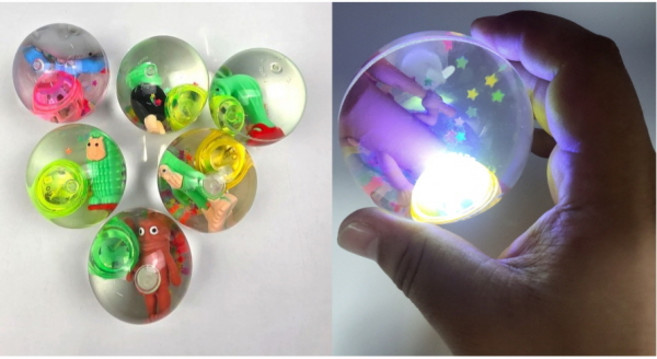 이탈리안 브레인롯 레인보우 LED 워터볼 1개랜덤 이탈리안 브레인롯 탱탱볼, 1개