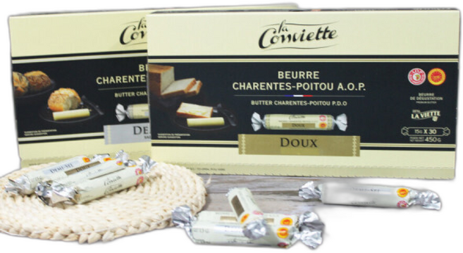 라꽁비에뜨 무염 버터 포션 AOP 천연 발효 일회용 라콩비에트, 20개, 300g