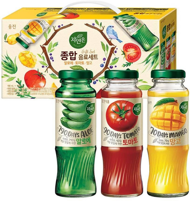 웅진 자연은종합음료세트 180mL 48병 ths*35123fk, 1개, 1ml