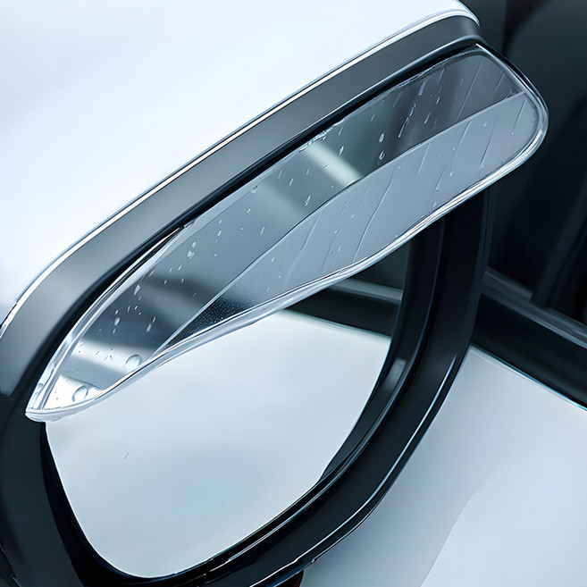 2개1조 백미러 빗물 가드 사이드미러 레인 커버, 4세트, free, 투명