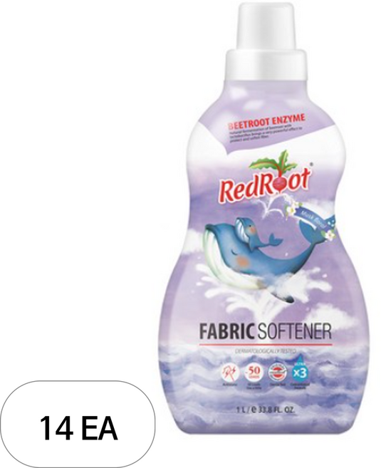 레드루트 유아 섬유유연제 머스크플로랄, 1L, 14개