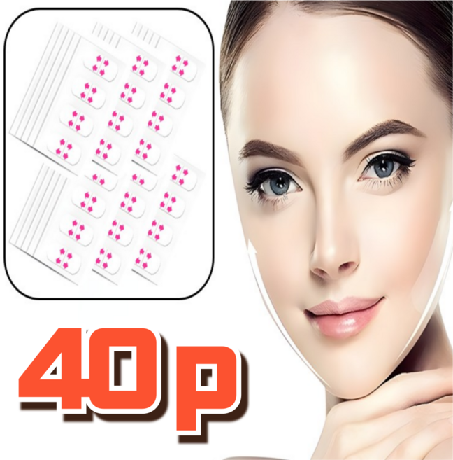 스타일포유 V라인 리프팅 페이스 테이프, 40개, 투명