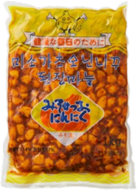 바이오마켓_된장마늘절임 미소카츠오닌니쿠 1kg, 3개