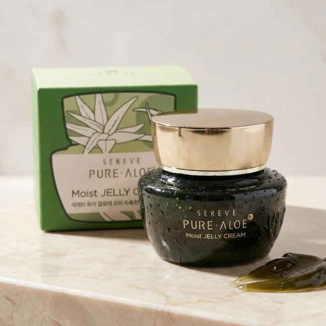 김정문알로에 세레브 퓨어 알로에 젤리크림, 1개, 55ml