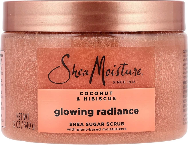 쉐어모이스처 글로잉 래디언스 쉐어 슈가 스크럽 코코넛 & 히비스커스 향 340g SMT-02646 - 쿠팡