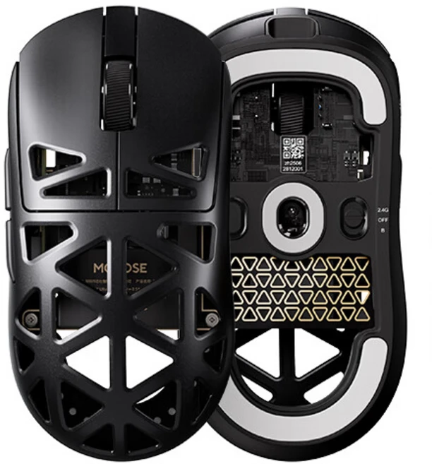 마이콩MCHOSE A7X Ultra 마그네슘합금 3모드연결 경기버전 게이밍 마우스 PAW3950 TI 플래그십 센서 NANO수신기 포함, 블랙 - 쿠팡