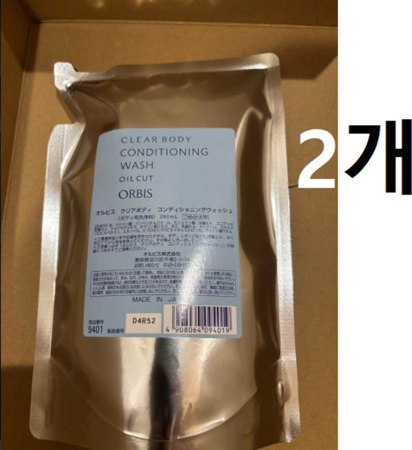 ORBIS 오르비스 클리어 바디 컨디셔닝 워시 포 바디 260 ml 등드름 바디미스트, 2개, 260ml