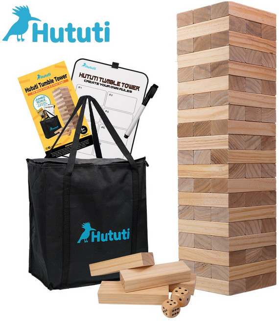 후투티 대형 젠가 나무 블록 HUTUTI TUMBLE TOWER 21x7x4cm 60블록, 1개