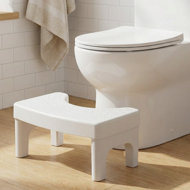 세로나 쾌변 변기 발 받침대 화장실 발판, 화이트, 1개