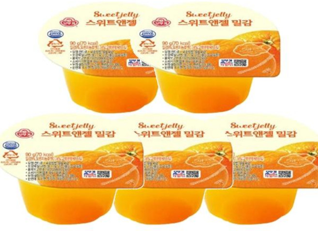 오뚜기 과일젤리 스위트앤젤 밀감 푸딩, 90g, 20개