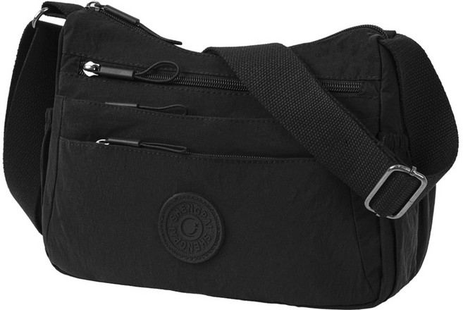 아디오르 멀티 수납 지퍼 포켓 나일론 크로스백 ADB001