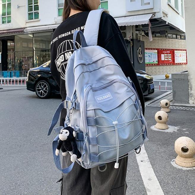 아모르주 스트링 백팩 남자 여성 학교 노트북 신학기 가방