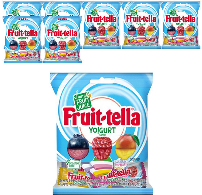 후르트텔라 요거트, 48g, 8개