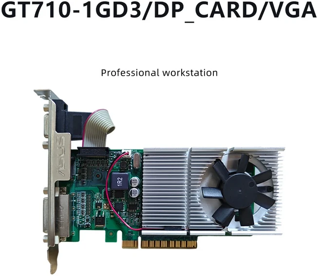 GT710-1GD3/DP/Card/VGA & GT710-SL-1GD5-BRK 그래픽 카드 1GB/2GB GDDR5 32/64비트 HDMI VGA 지원, 01 GT710-1GD3 DPCARDVGA